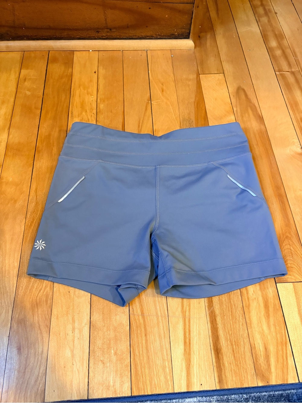Athleta Slate-Blue Everyday Performance Shorts
